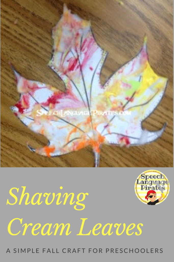 Shaving Cream Leaf Craftivity